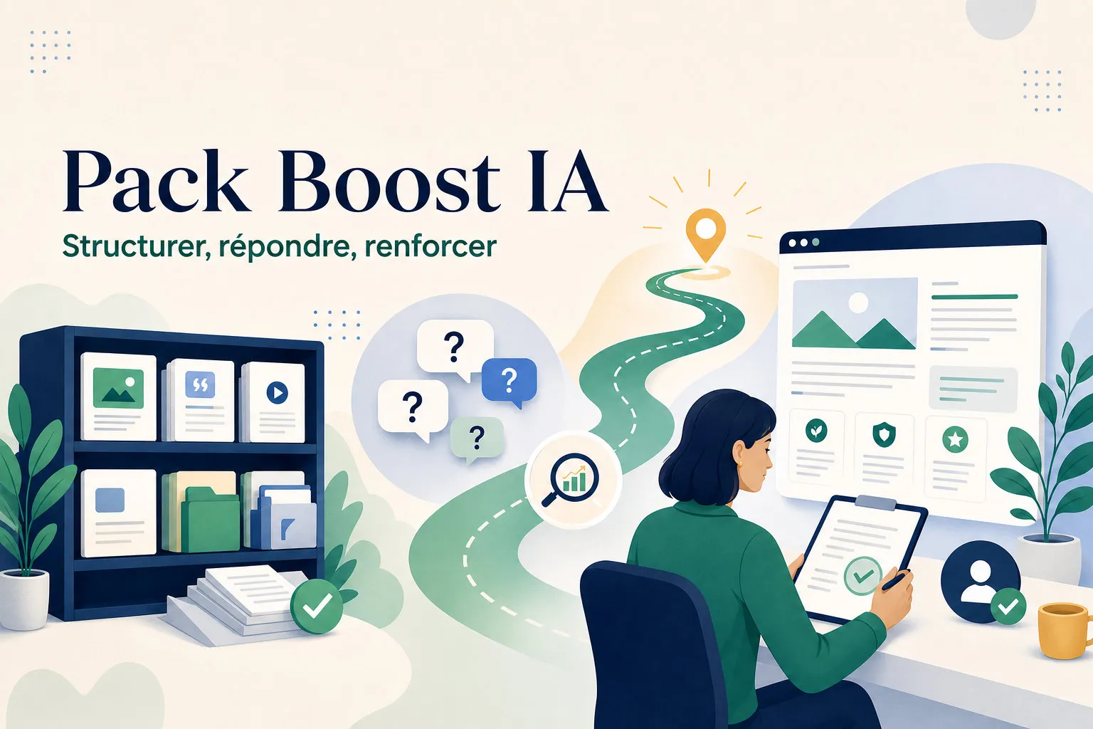 Couverture illustrée du Pack Boost IA